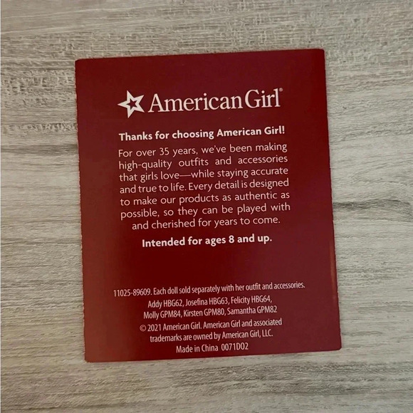 American Girl Doll ~ SAMANTHA ~ 35th Anniversary Collection Accessories - Picture 9 of 9